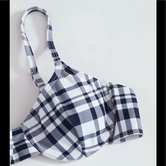 Plaid Underwire High Waisted Bikini - Picture 3 of 4